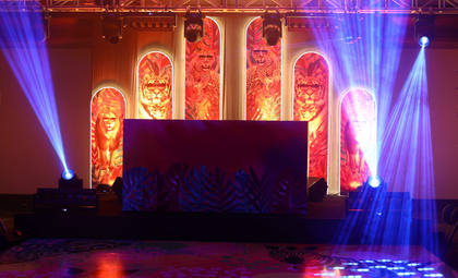 Stage and Backdrop — After Party decor — Zuri
